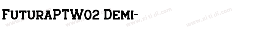 FuturaPTW02 Demi字体转换